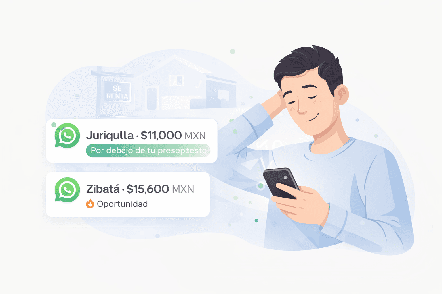 Vista de nuevas ofertas filtradas en Alertas de Renta